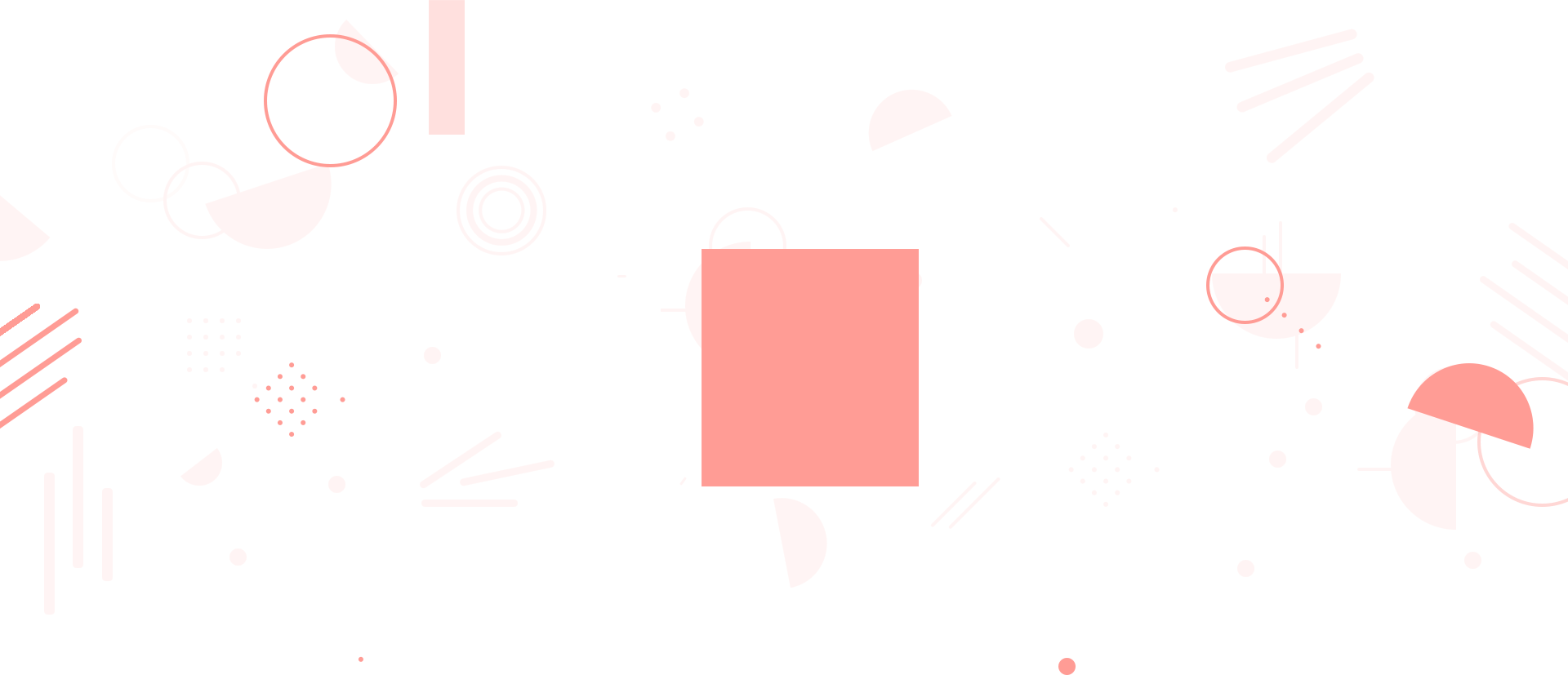 A selection of semi-transparent shapes on a transparent background.