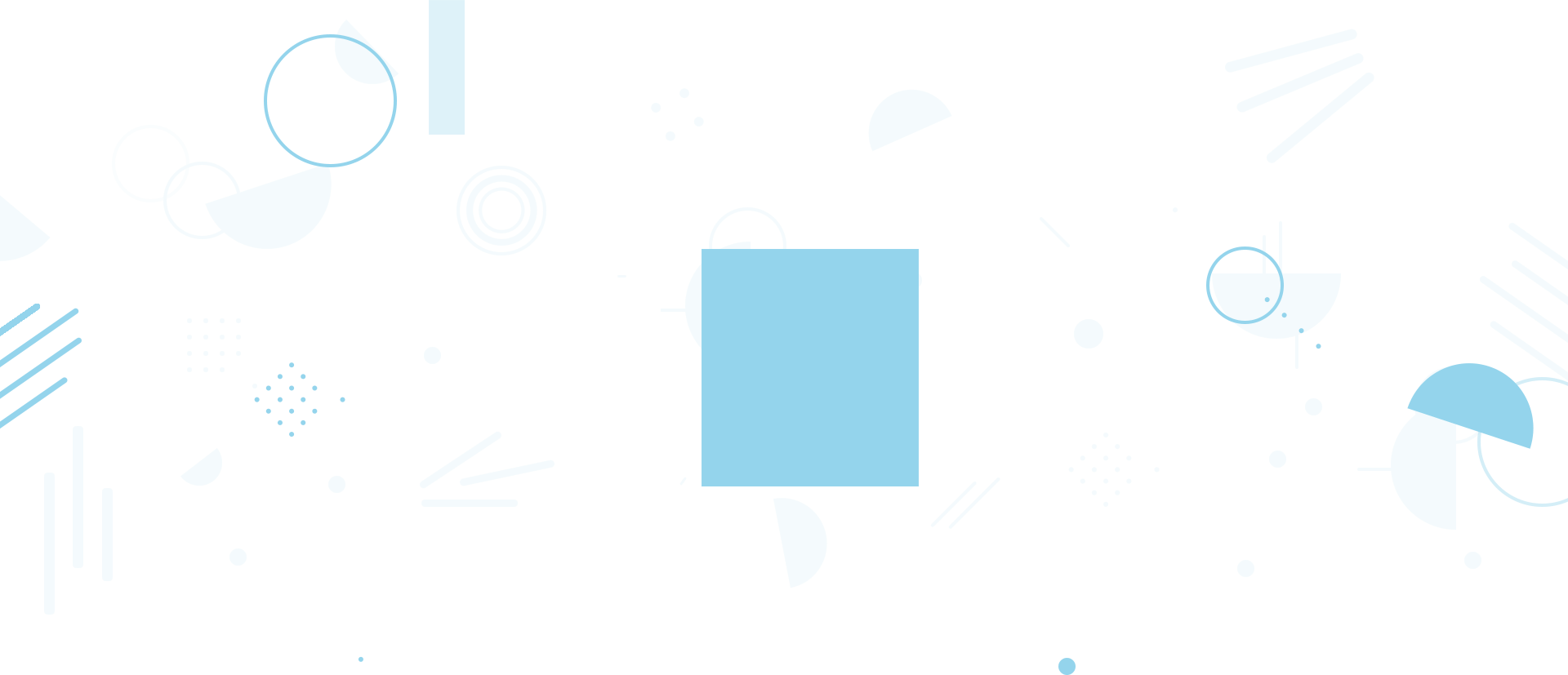 A selection of semi-transparent shapes on a transparent background.